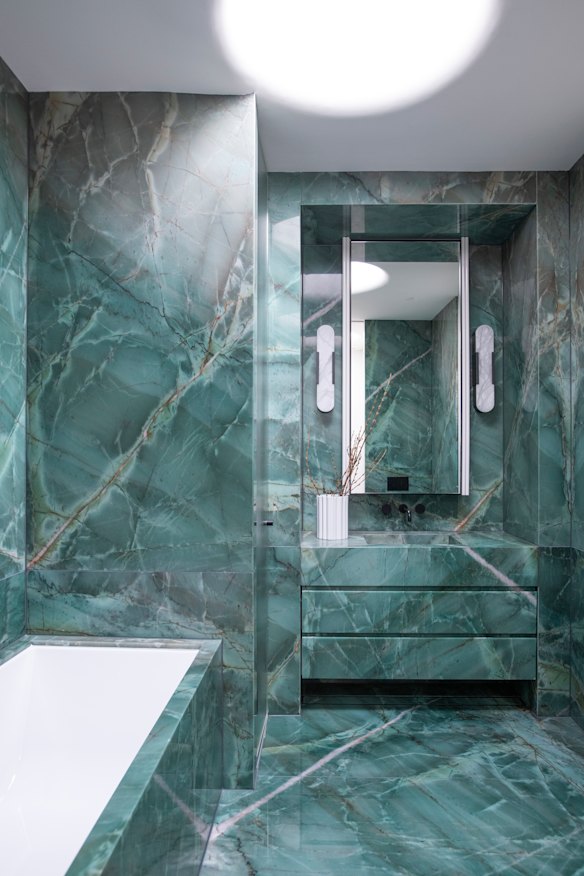 Taylor changed the footprint to allow for four full bedrooms upstairs, with their own bathroom. 