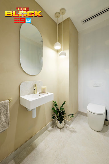 The Block 2026 Room Reveals House 2 Main Bathroom Chantel and Wyatt