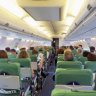 Inside the all-economy B737-800 cabin.
