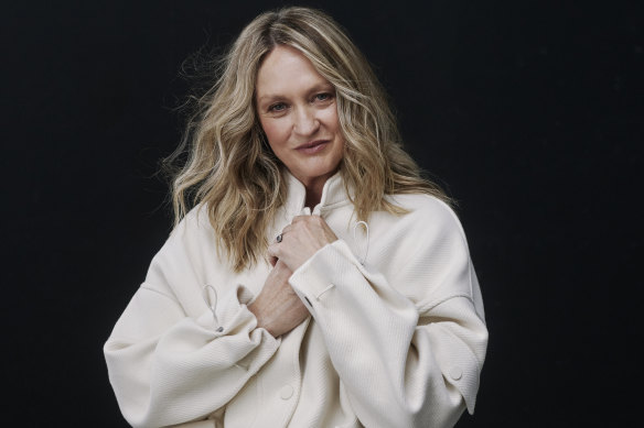 Helen Thomson wears jacket by Shona Joy. 