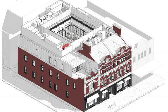 Beginning with one building in Bourke Street, Maison Batard now covers three separate properties.