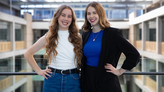 Heather Landsdowne, left, and Lauren Light are helping keep the work of the Australian Bureau of Statistics relevant for younger generations.