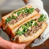 The bulgogi toast sandwich at Seoul Toast Bong.