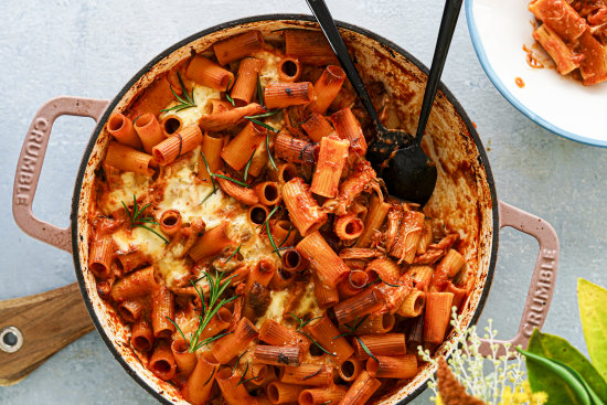 This chicken pasta bake is a one-pot wonder.
