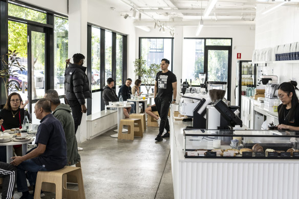 The spacious, light-filled cafe in Rooty Hill.