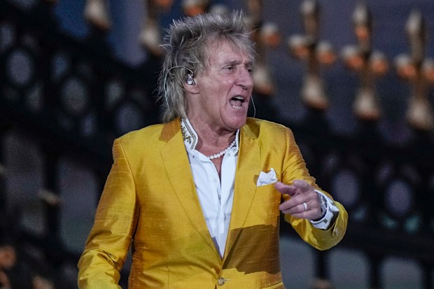 Rod Stewart at the Queen's Platinum Jubilee Party.