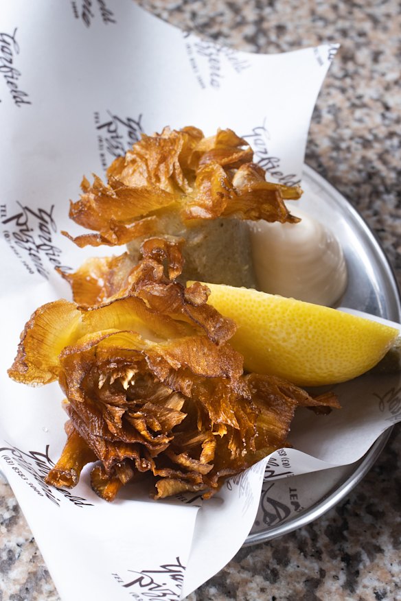 Fried artichokes.