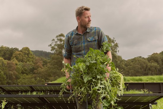 Joost Bakker at the home he has built for his mother in Monbulk, Victoria.