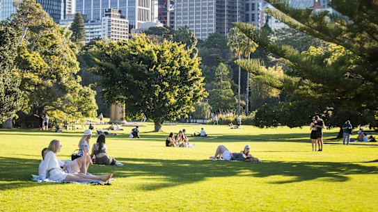 Sydney’s Botanic Gardens are a great spot to meet up and stay within the health advice.