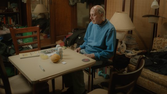 Resident John Patmore who has lived in his Paddington boarding house apartment for 17 years.