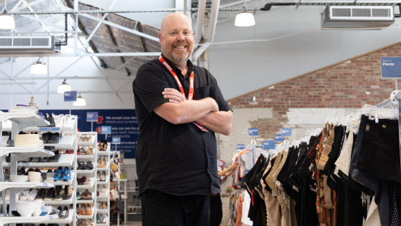 Savers Australia managing director Michael Fisher. The thrift store chain is opening its first-ever store in NSW.