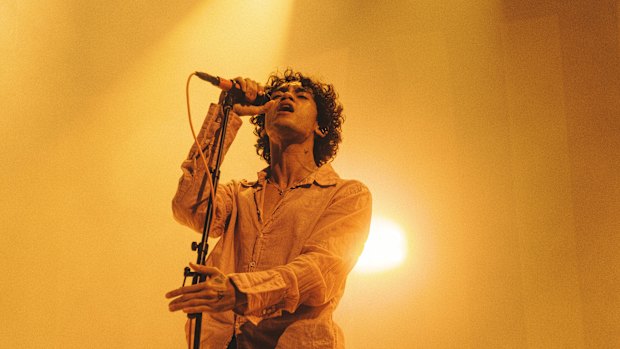 Dominic Fike performs at Sidney Myer Music Bowl