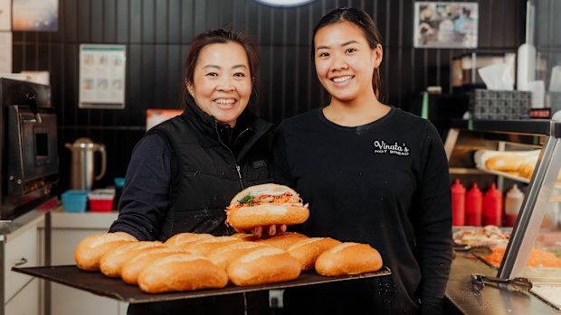 Sisters Trang Nguyen-Vu and Anh-Thu Vu who help run the family business.