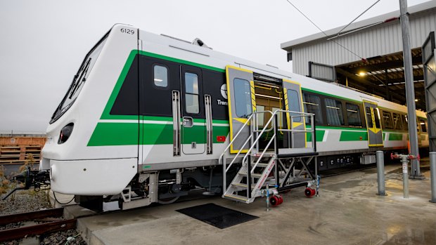 The Transperth C-Series being built in the Bellevue facility.