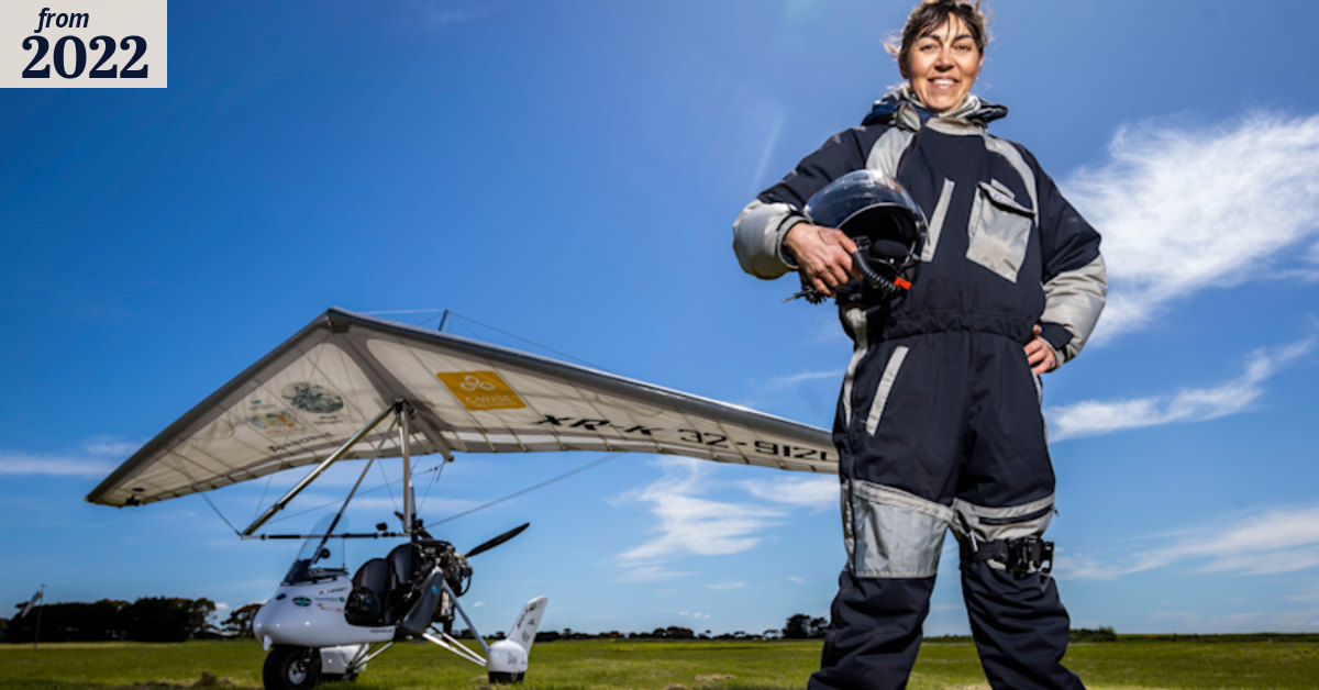 Milly Formby flying microlight aircraft around Australia to raise ...
