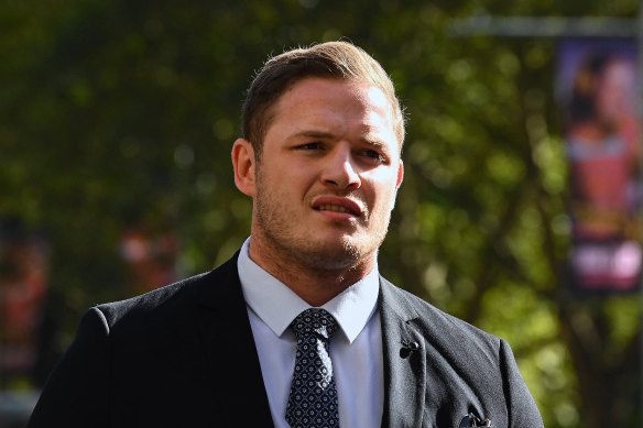 George Burgess outside court earlier this year.