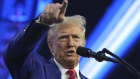 President-elect Donald Trump speaks at the AmericaFest on Sunday (Monday AEDT).