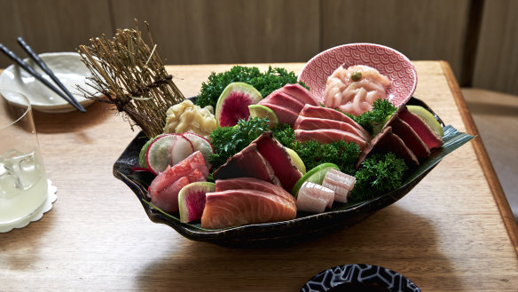 Sashimi platter.