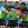 Raiders step up finals push with easy win over Titans