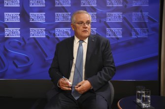 Prime Minister Scott Morrison today.