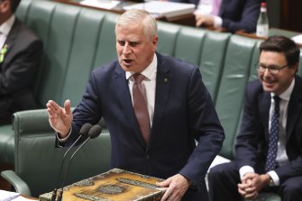 Acting Prime Minister Michael McCormack at Parliament House yesterday.