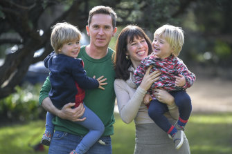 Luke Benedictus (with his wife, Sarah Eagle and sons Joe and Marc), is co-proprietor of fathering network The Father Hood. He is optimistic men will not have to make their families so “invisible” to employers from now on.