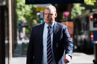 Paul Doorn arrives at the ICAC in Sydney on Tuesday.
