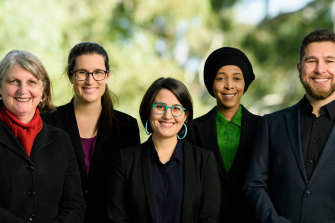 Gabrielle di Vietri (centre) has led the nation’s only Greens-majority council over the past year.