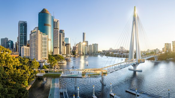 New design images of the proposed Kangaroo Point bridge have been released.