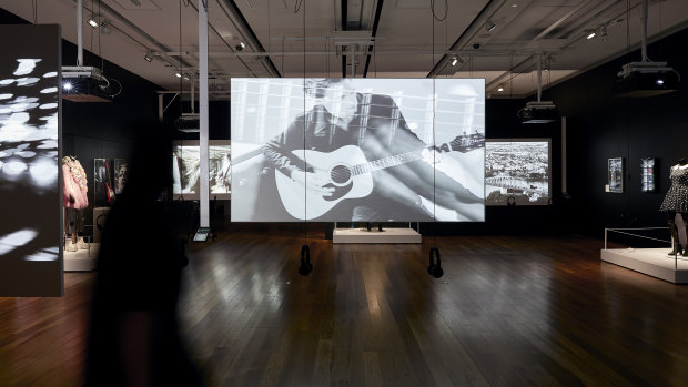 The exhibition features music videos, memorabilia and platinum-selling albums from Keith Urban, Sheppard, the Veronicas, the Grates, Powderfinger, Savage Garden and Regurgitator.