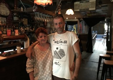 Robyn and Jamie Simmonds – co-owners of West End’s Bearded Lady –  say the new four-square-metre rule is ridiculous for small venues and will force them to close.