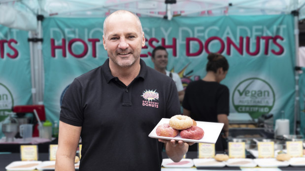 Restaurateur David Moore - the man who gave Brisbane the floating Drift restaurant at Milton - returns to business with gluten-free doughnuts.