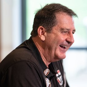 Happy days: Lyon said he was put through a “solid” process before taking on the top job.