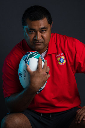 Toutai Kefu played 60 games for the Wallabies before coaching Tonga in the 2019 World Cup.