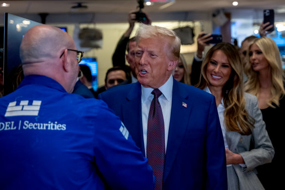 Wall Street appears jittery on the outlook for the economy in Trump’s second term. 
