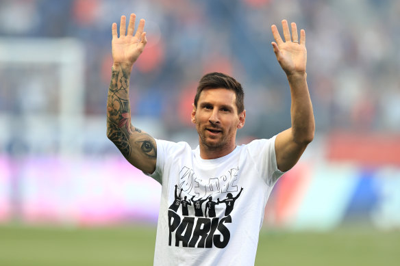 Lionel Messi was presented to PSG fans last week but is yet to play his first match for the club.