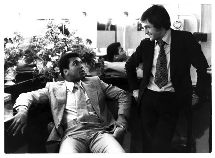 Michael Parkinson with Muhammad Ali.