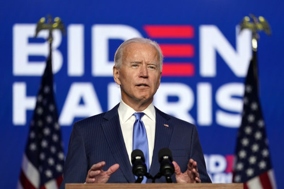 Joe Biden claimed a mandate, saying he would win, and Americans had chosen change. 