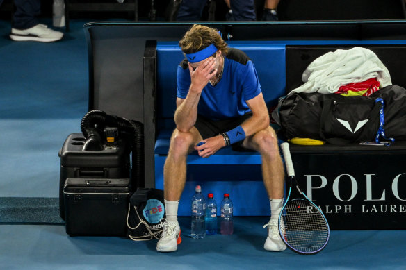 Andrey Rublev had few answers against the Serbian superstar.