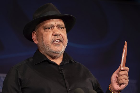 Noel Pearson during his address to the National Press Club.