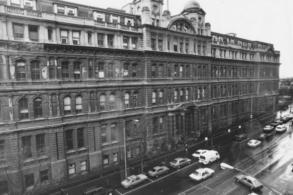 The Victorian railways administration building on Spencer Street.