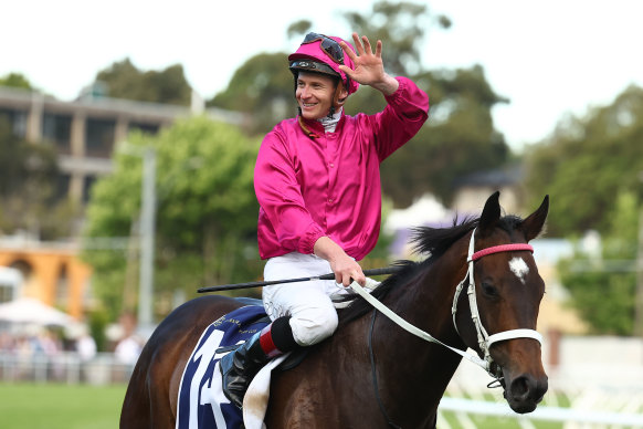 James McDonald returns on Fangirl after winning the King Charles Stakes in the spring.