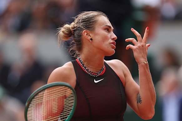 Aryna Sabalenka was stunned by her loss to Diana Shnaider in their quarter-final at Roland-Garros.