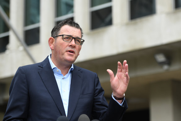 "If we don't flatten the curve and suppress the number of people testing positive and the spread of the virus, hospitals will be overwhelmed and that means people will die," Premier Andrews said.