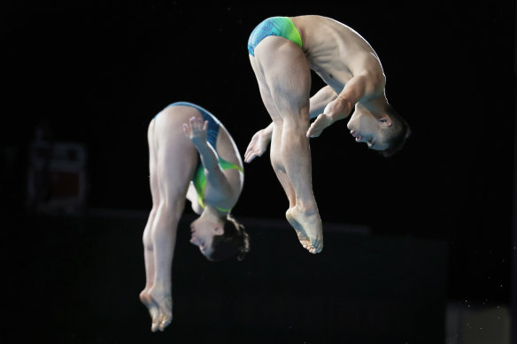 Maddison Keeney and Shixin Li of Team Australia.