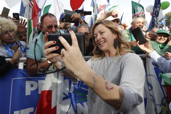 Giorgia Meloni is on track to become Italy’s first female prime minister.