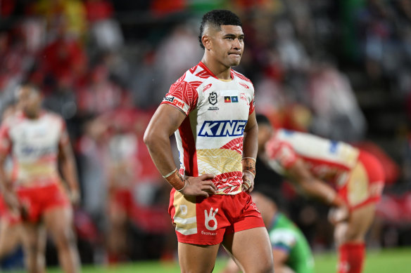 Isaiya Katoa is relishing the thought of playing behind Tevita Pangai Junior.