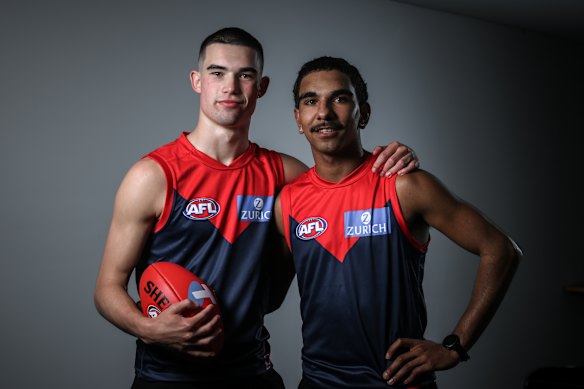 Melbourne first-rounders, Xavier Taylor (pick No.11) and Latrelle Pickett (12) at least year’s national draft.