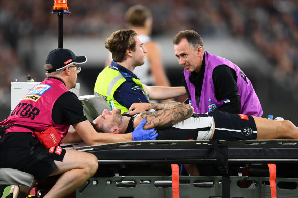 Club doctors were on the scene quickly when Jeremy Howe broke his arm last Friday night.