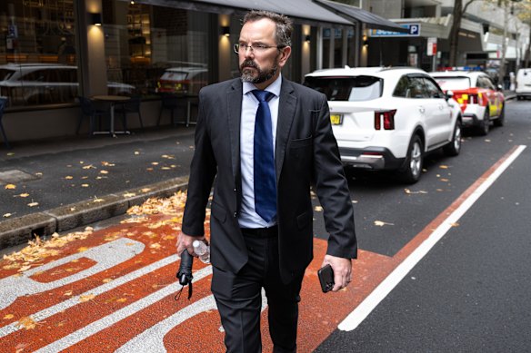Anthony Courtman arrived at the ICAC on Wednesday.